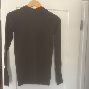 Black Lightweight Long Sleeve Hooded Top